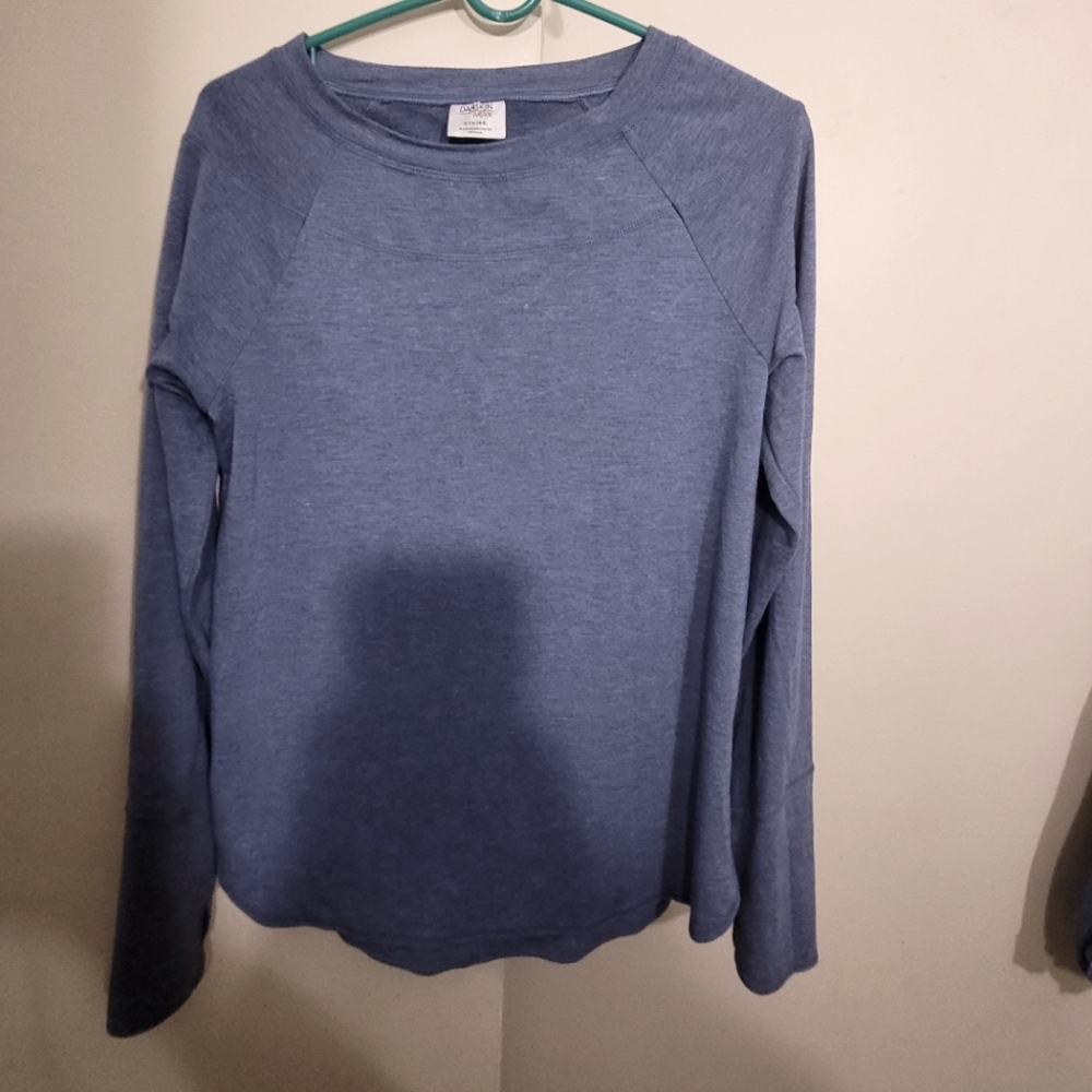 Women's Blue Long Sleeve Top